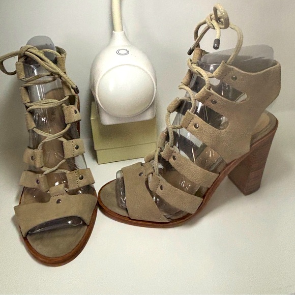 Gianni Bini Suede Chunky Heel Gladiator Sandal; 6.5 - Picture 1 of 3